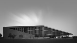 Black and white fine art architecture Qatar Modern architecture National Library, Doha, Qatar #1