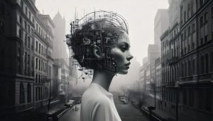 An AI Generated image depicting human consciousness as being fundamental