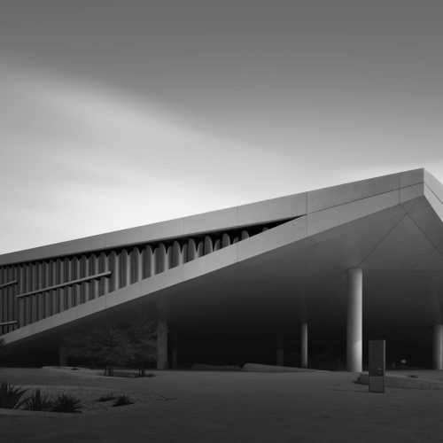 Black and white fine art architecture Qatar Modern architecture Qatar National Library